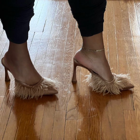 Kendall Miles Posh Mules in Hazelnut - Picture 7 of 10